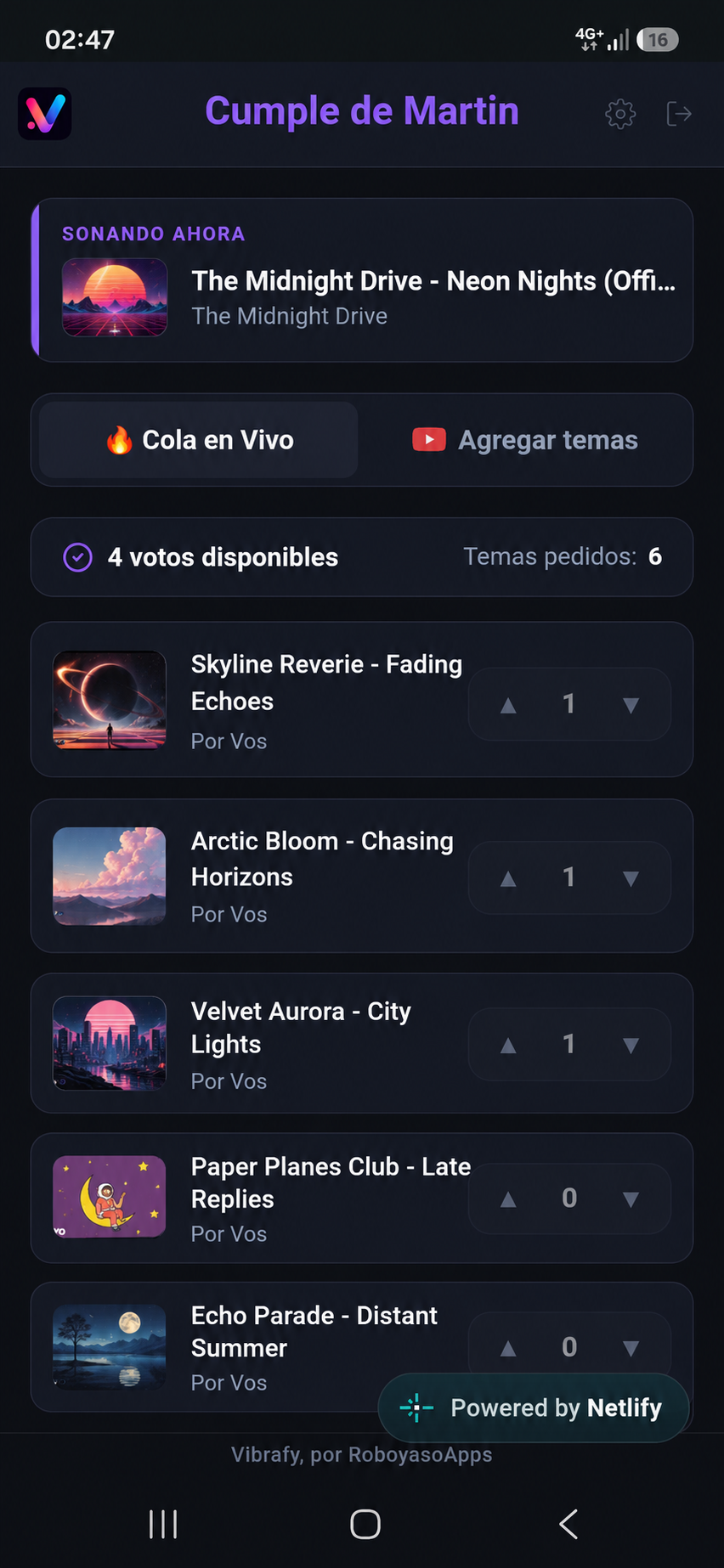 Vibrafy Guest App